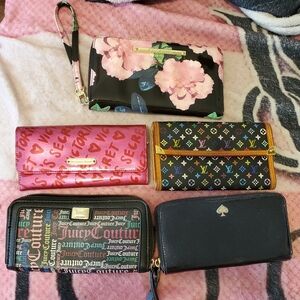 Juicy Couture Black and Red Wallet